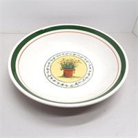 Extra large serving bowl platter herbs