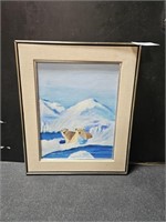 Cute Polar bear painting J.M.