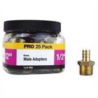 $47  1/2in Brass PEX MPT Adapter Pro Pack(25)