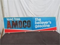 Vintage Amoco Lead Free Gas Sign Panels