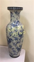 Large oriental porcelain vase approximately 24