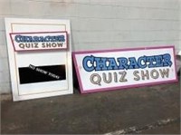 Character Quiz Show Signs