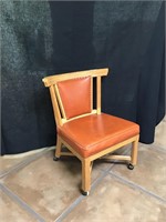 Antique Leather Sewing Chair