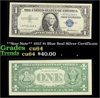 **Star Note** 1957 $1 Blue Seal Silver Certificate