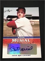 Leaf Stan Musial Autograph Card SP HOF 'er