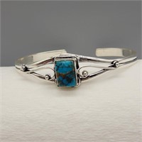 925 SILVER CUFF BRACELET TURQUOISE