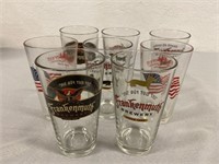 8 Beer Glasses Frankenmuth & Black Forest