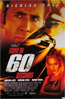 Gone in 60 Secondes Autograph Poster