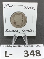 Silver Barber Quarter 1900