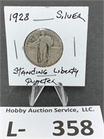 Silver Standing Liberty Quarter 1928