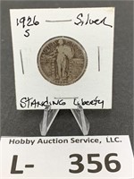 Silver Standing Liberty Quarter 1926-S