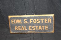 Edw. S. Foster Real Estate Sign