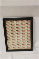 Framed Sheet of 4 Cent Stamps