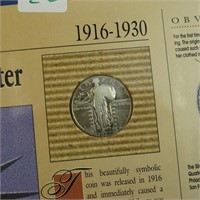 Silver Standing Quarter Display