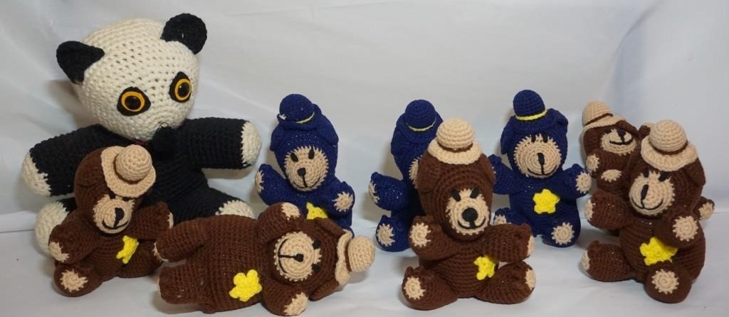 Vintage Crochet Stuffed Animals