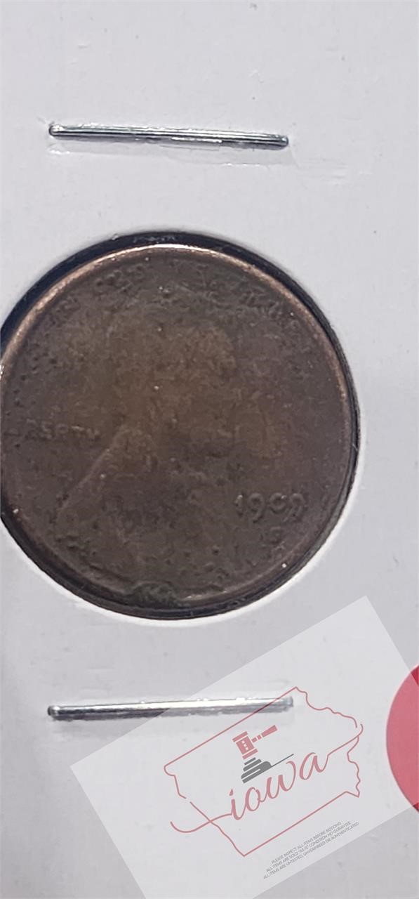 1909 No D 1 CENT Penny