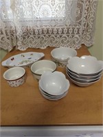 Collection of baking and tulip shaped dishes