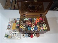 CLEAR PLASTIC SEWING NOTION BOX