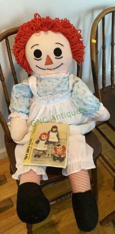 Handmade Raggedy Ann doll with patterns - 32