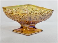 Carnival Glass Dish, Diamond Shape