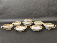 Haviland Mount Vernon Limoges Tea Cups & Saucers