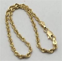 14k Gold Spiral Bracelet