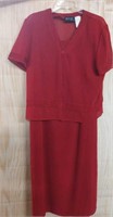 MHM Melissa Harper red dress size large (guessing