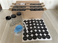 Spice Jars with Stickers (new, never used)