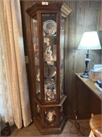 Curio cabinet  with contents