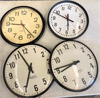 4pcs- wired & battery clocks