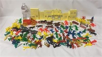Vintage Cowboys & Indians Plastic Toys - Assorted