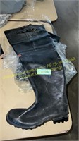 Hip Length Rubber Boots, Unknown Size (DAMAGED)