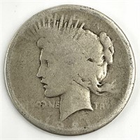 Rare 1921 US Peace Silver Dollar