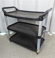 Winco 3- Layered Utility Trolley Cart