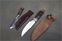 DEER CREEK AND BONE COLLECTOR FIXED BLADE KNIVES