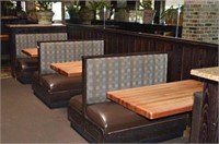 3-Section Booths with 3 Tables