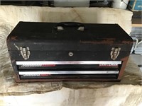 Craftsman metal toolbox and contents