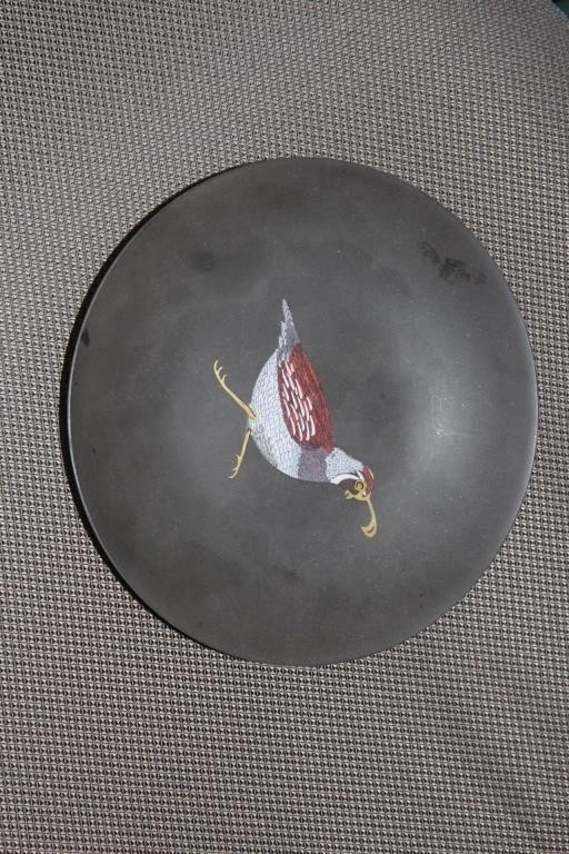 A Retro Couroc Composite Bowl/Plate