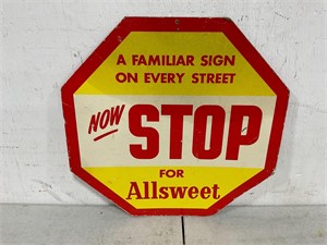 Vintage Allsweet Sign