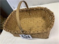vintage basket 14"T 21"L 13"D