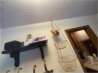 Wooden Shelf Hanging Fruit Basket Assorted