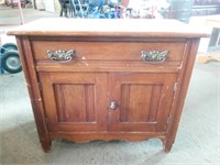 Antique Wash Stand/ Commode with Drawer and