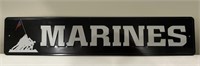 Tin metal marines sign