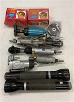 Air tools and flashlights