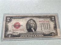 1928F red seal $2 bill