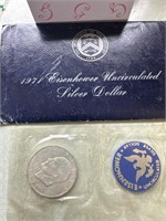 1971 Eisenhower UNC silver dollar