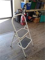 Metal two-step step stool