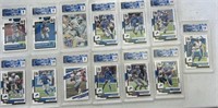 (13) Graded Cards Super Fan Detroit Lions Team