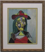 Woman w/ Hat & Fur Collar Giclee by Pablo Picasso