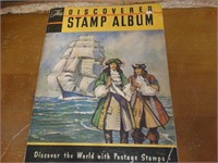 Discoverer Stamp Album with Some Stamps